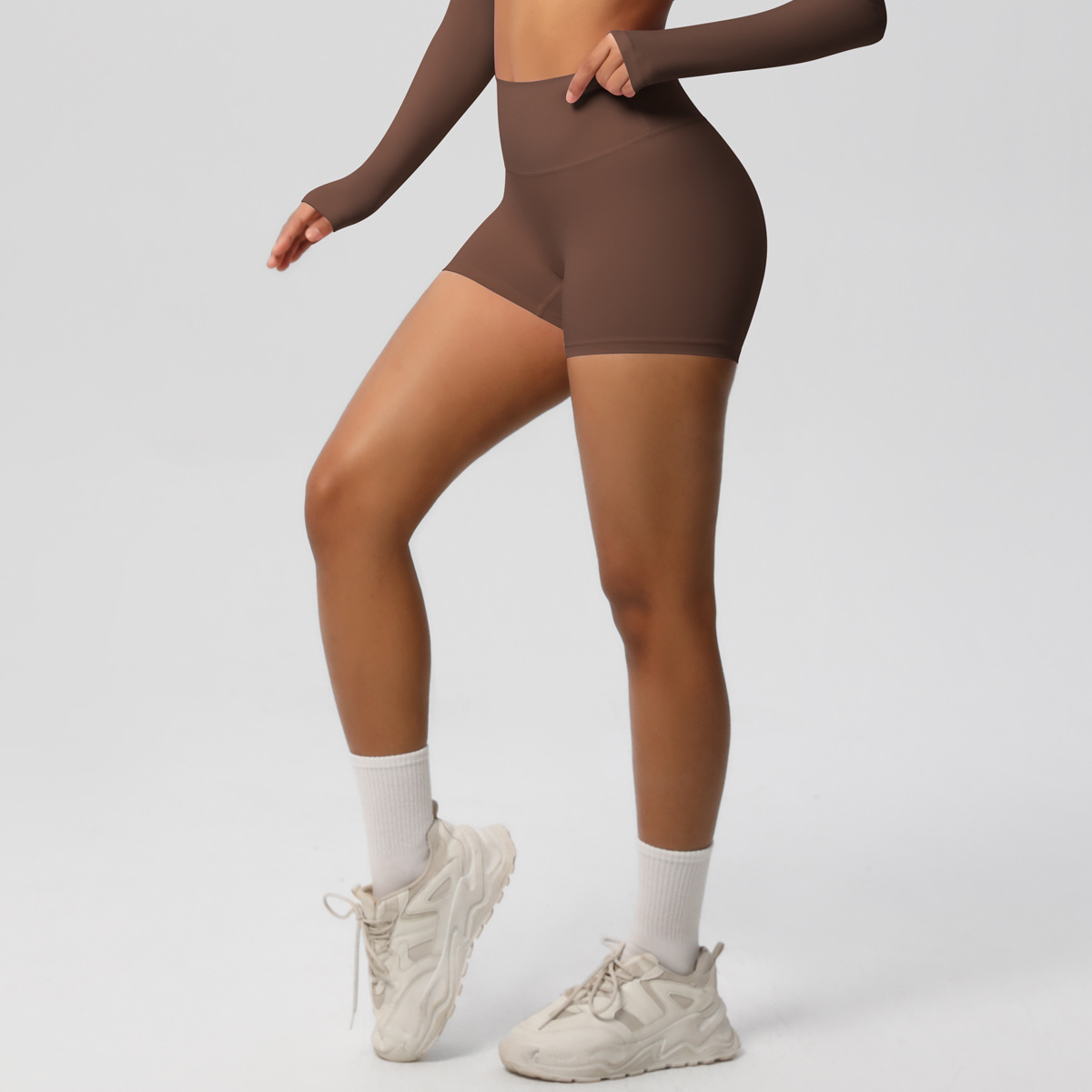 Gym Shorts Women Leggings Compression Nylon Biker Shorts Hight Waist Stretchy Running Fitness Yoga Shorts for Women