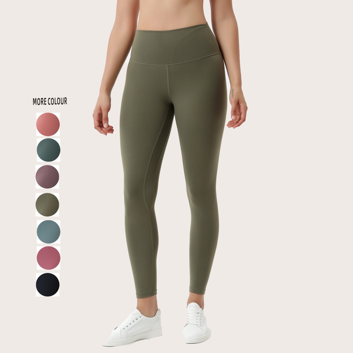 Wuder Compressed 320gsm 87/13 Nylon/Spandex Thicker and Tight High Wais Yoga Leggings Sport Leggings Women Fitness Pants