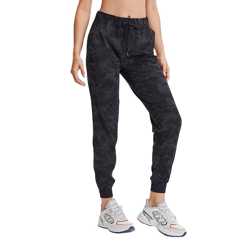 Yoga Pants With Pockets High Waist Lace up Loose Casual Running Fitness Sport Leggings for Women