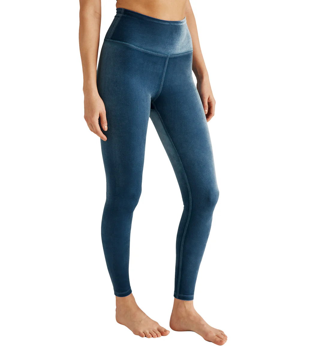 Women's Autumn Winter Yoga Set Seamless Breathable Eco-Friendly Knitted Comfort Mid Waist Leggings Logo Thermal Flexible