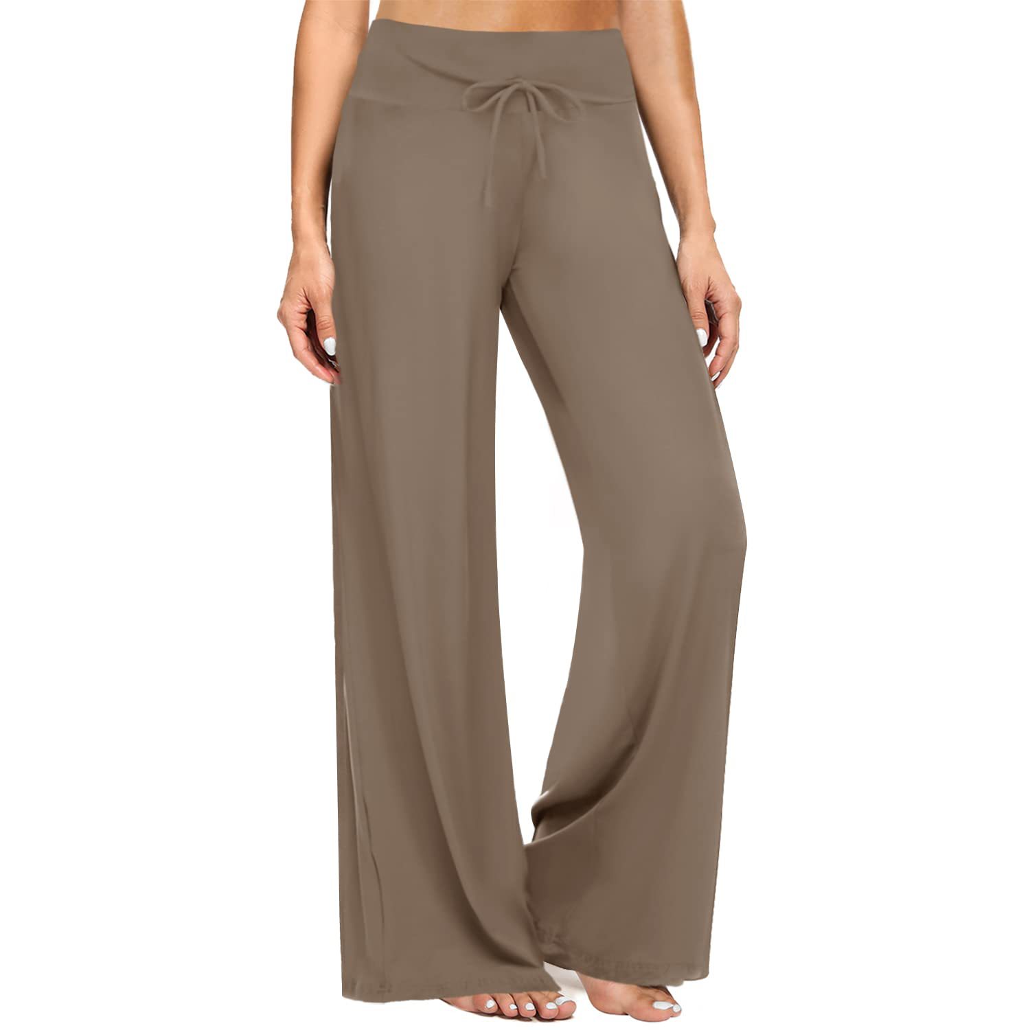 Women Lounge Wear Pants Soft High Waist Solid Wide Leg Pants Loungewear Yoga Pants for Women Premium Fitness Clothing