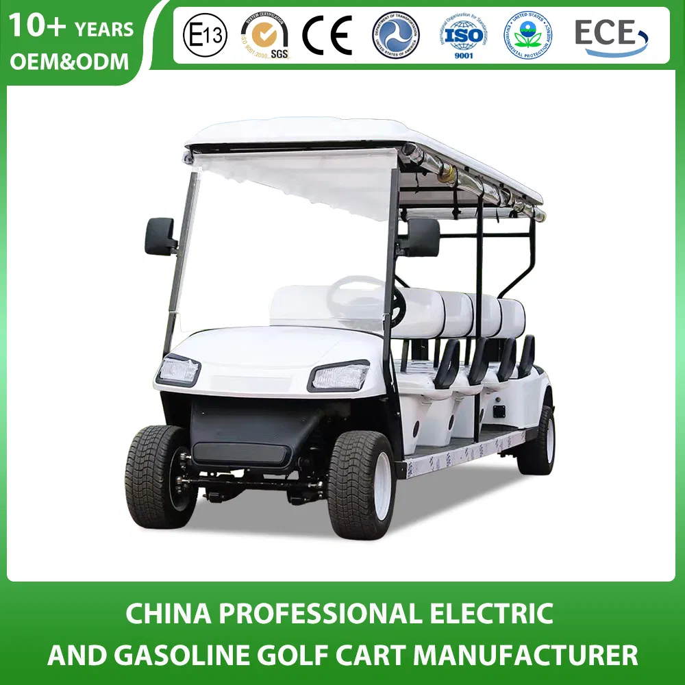 Shining 8 Seat Electric Hotel Golf Cart with Cargo Box