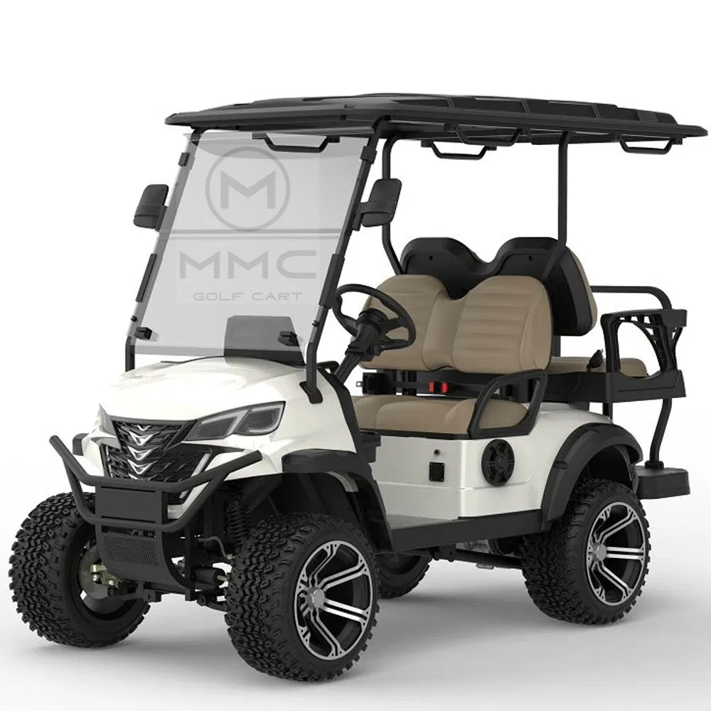 Custom Solar Panel 4 5 6 7.5kw New Car 72V Price Electric Buggy Lithium 4 6 8 10 Seater Folding Golf Carts