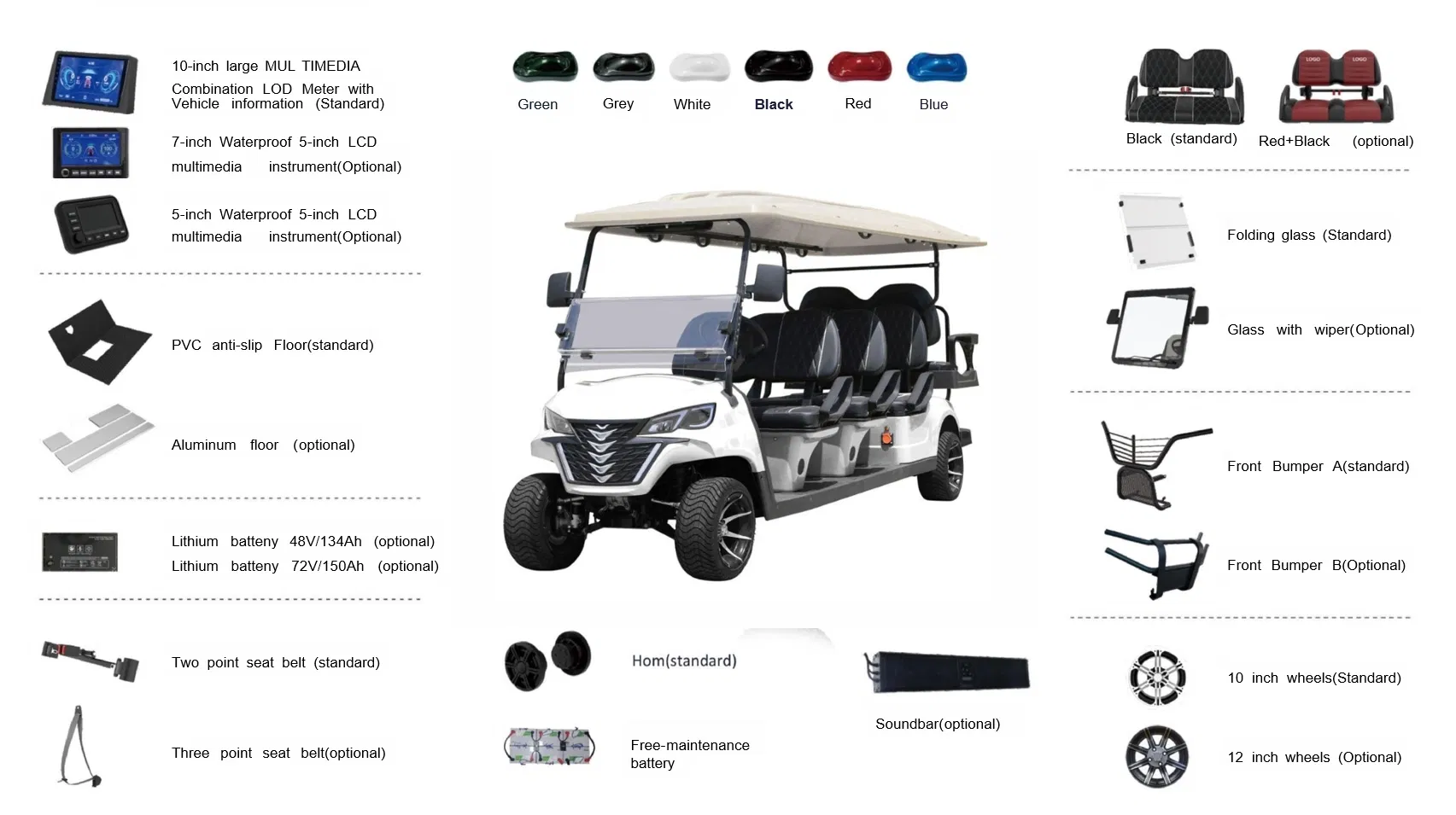 Electric Golf Cart View 2