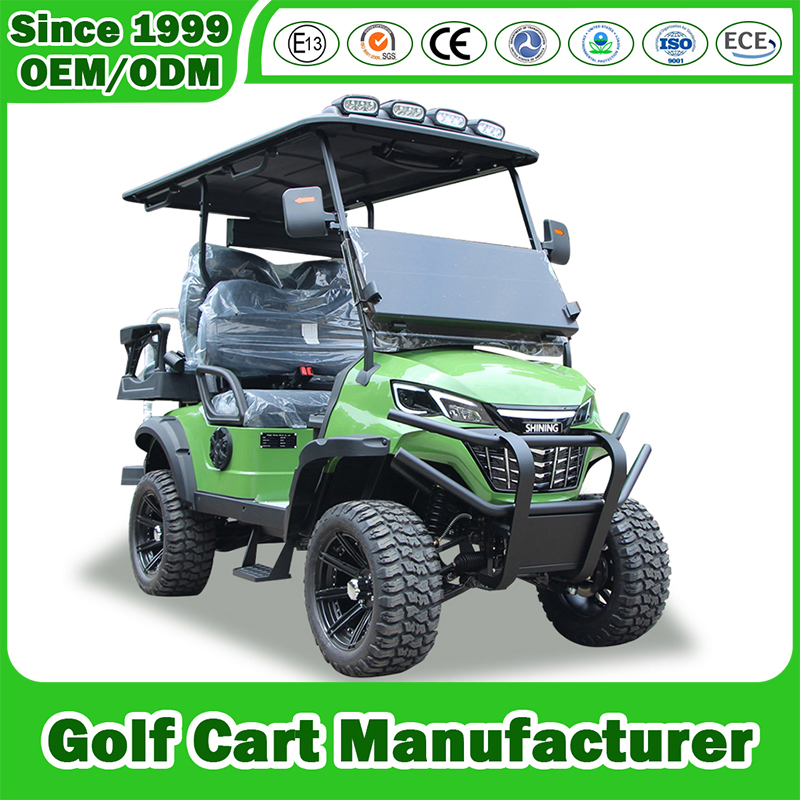 China Golf Cart Manfuacturer Electric Gasoline Gas Petrol Lifted Lithium/Lead Acid Battery Offroad 2/4/6/8 Seat/Seater/Passenger Hunting Lsv Sightseeing Cart CE