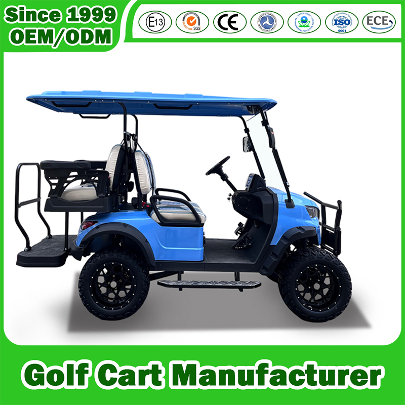 4 Seater Electric Gasoline Gas Petrol Lifted Solar Lithium Golf Cart Offroad 2/4/6/8 Passengers Hunting Lsv Sightseeing Golf Cart manufacturer