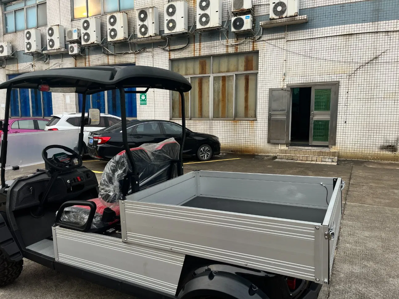 Electric Golf Aluminum Cargo Box Car Utility Cart Electric Freight Car Cargo Cart Golf Cart Hopper