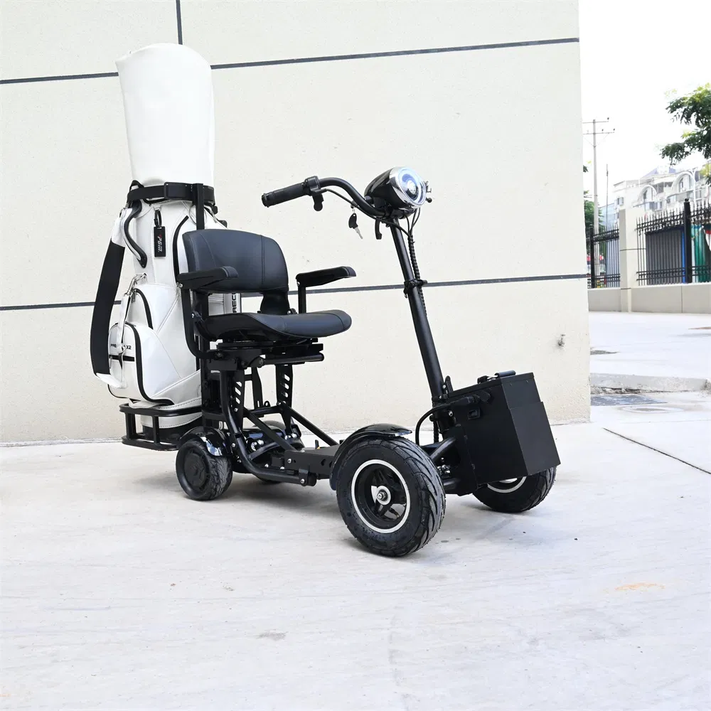 Excellent Compact Size Height Adjustable Backrest Big Seat Fold Monopattino Golf Carts