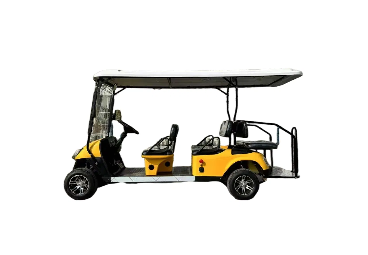 Stylish Green Golf Cart for Resort Guests' Comfortable Travel