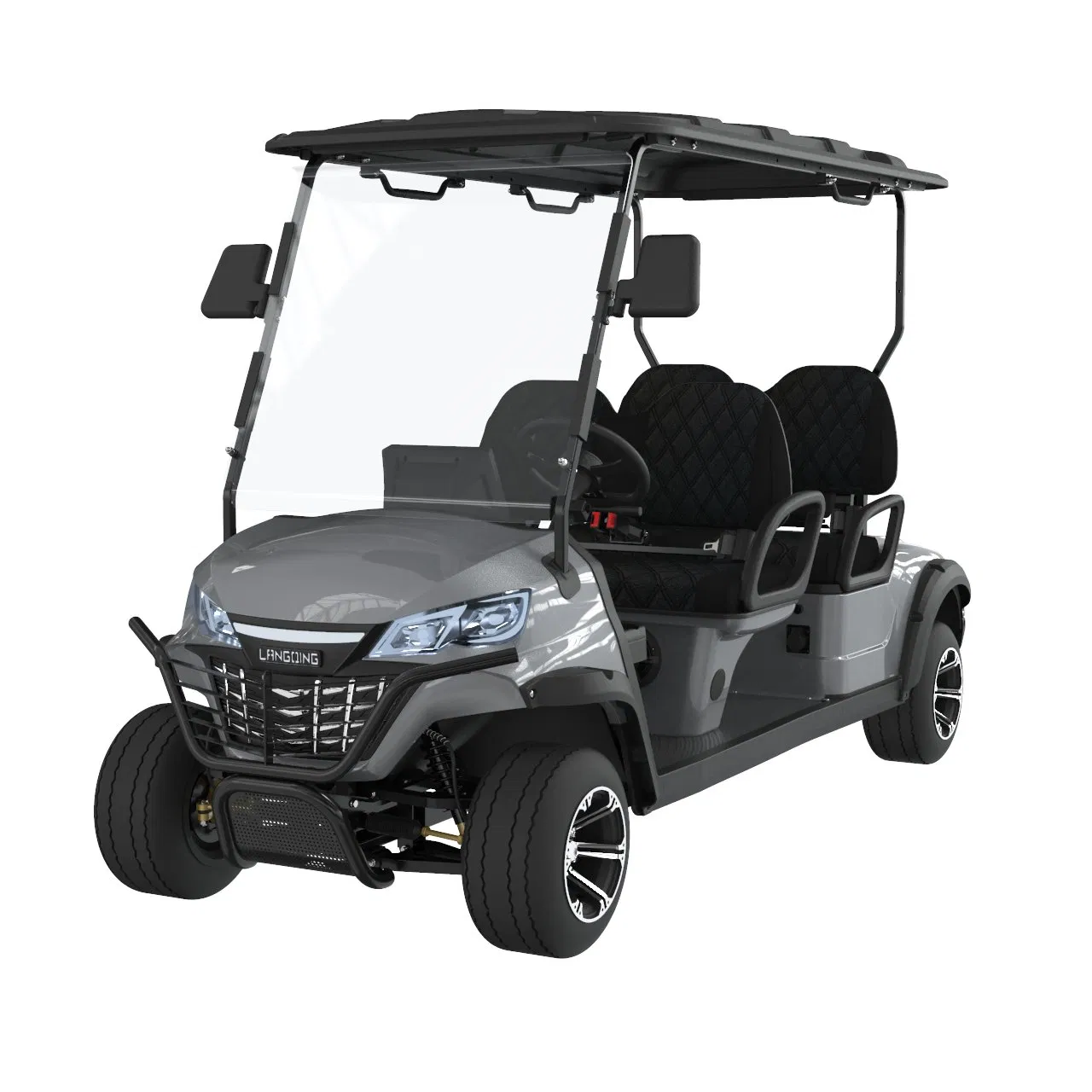 48V Lithium Battery Electric Golf Cart Street Legal 4 Passenger Resort Cart CE Certificate 500kg Curb Weight 90km