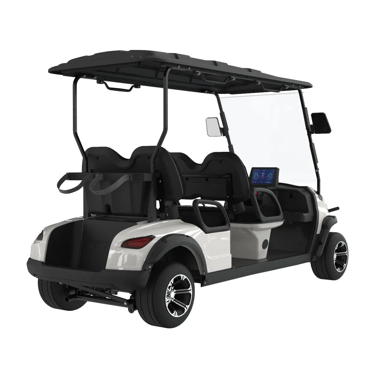 48V Lithium Battery Electric Golf Cart Street Legal 4 Passenger Resort Cart CE Certificate 500kg Curb Weight 90km