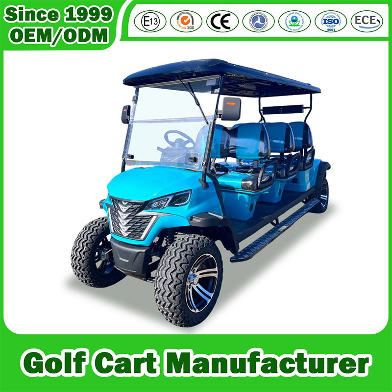 4WD Lithium Sightseening Hunting off Road Club Car Golf Buggy 48/72V Utility Mini 2/4/6/8 Seater/Passenger Street Legal Solar Electric/Gasoline Cart