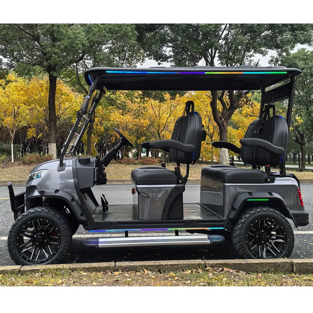 The Super Luxury Low Price Good Quality Easy Folding 6 Seater Lifted Golf Cart Electric and Lithium Battery Available