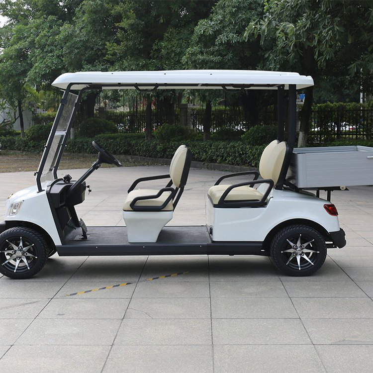 Guangdong Marshell Golf Cart CE Approved 4 Seater with Rear Cargo Box Utility Golf Car (DG-M4S)