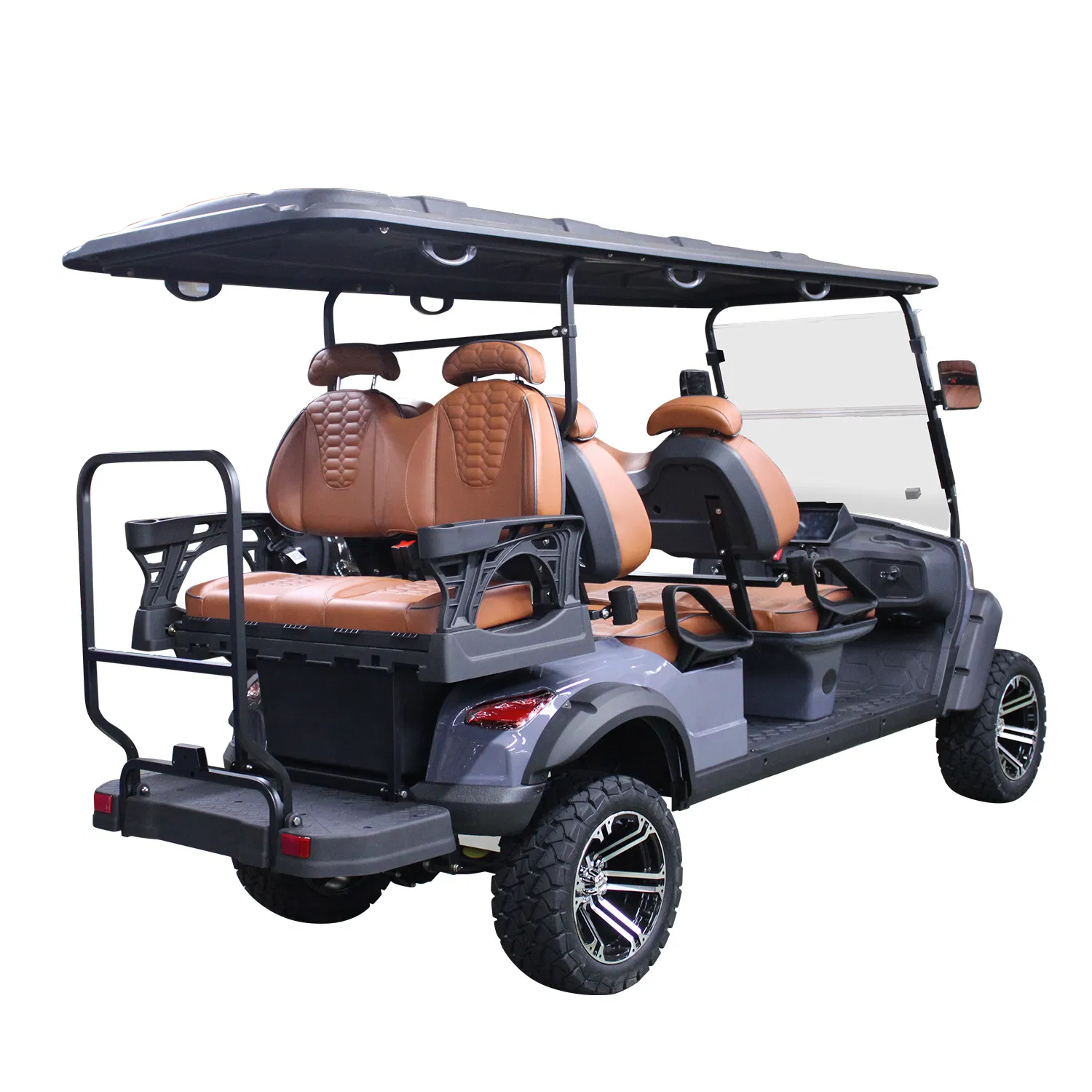 Multifunctional Resort 6 Person Electric Sightseeing Golf Cart