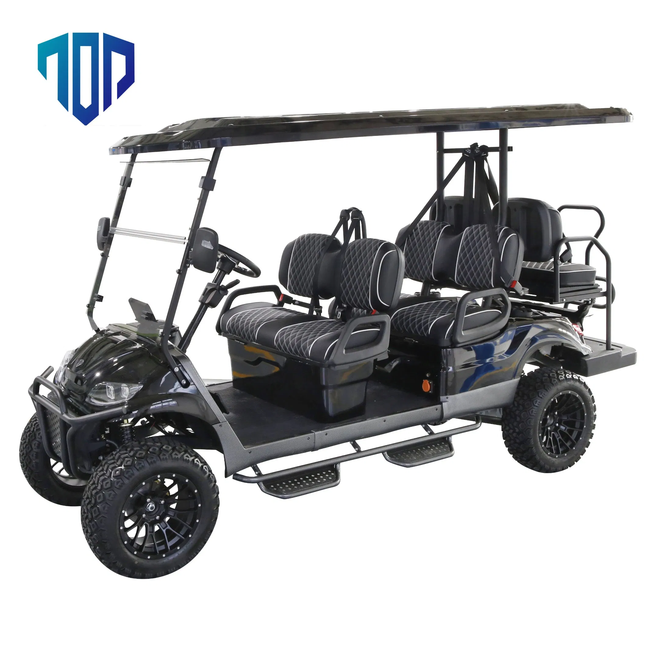 Made in Veitnam Lithium Battery Double a Arm Constrution 6 Seater Electric Car Golf Cart