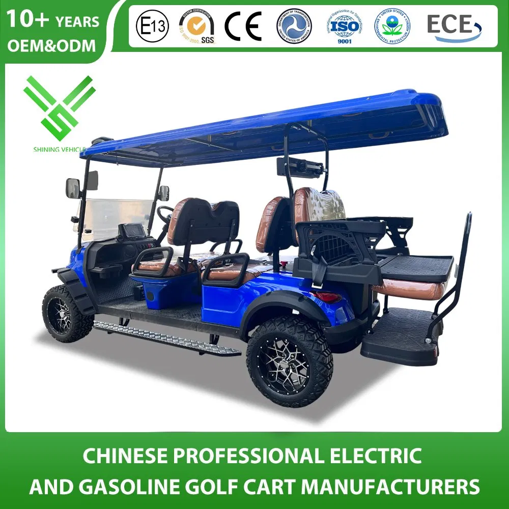 2/4/2+2 Seater/Seat 40km/H Electric Battery Karts Car 5kw/7kw Intelligent AC Motor Offroad Car Hunting Buggy Utility Trolley Sightseeing Golf Cart Factory