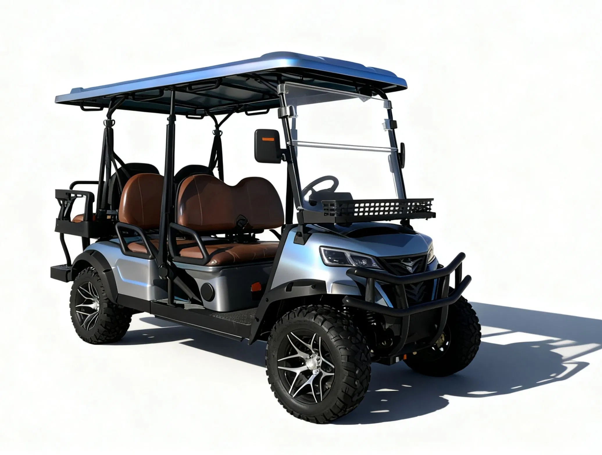 6-Seater Electric Golf Cart with Smart Control Panel &amp; USB Charging Ports