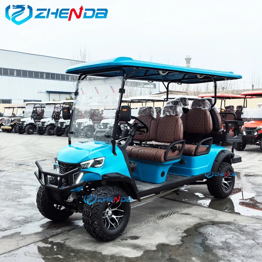 New Fashion Factory Price Sightseeing Buggy 6 Seats Club Car Luxury Electric Golf Carts for Sale