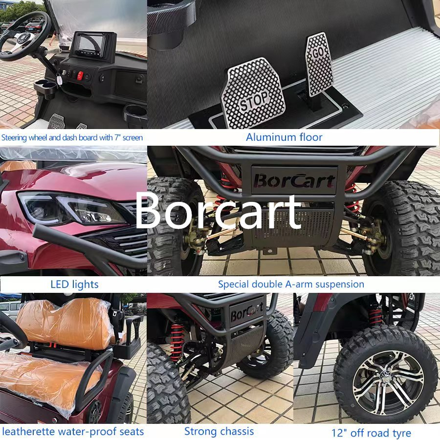 Golf Cart Go Karts Club Car Electric 4 Wheel Lifted Electric Golf Cart Scooter Lithium Golf Cart off Road