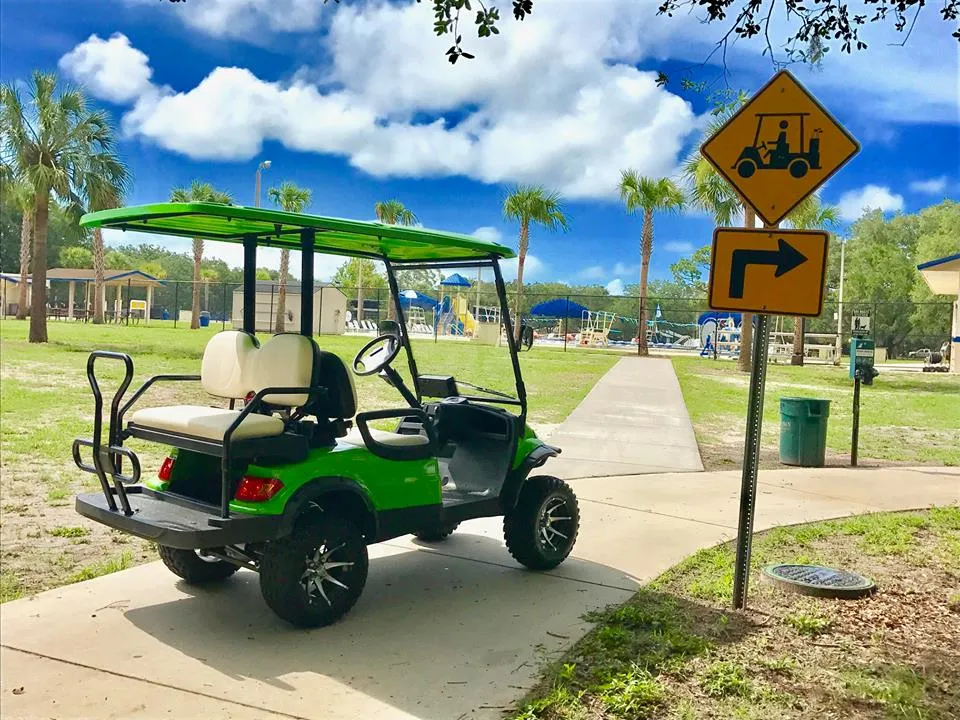 Electric Golf Cart Front View