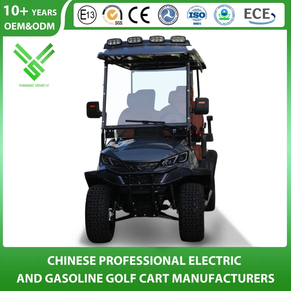 4+2 Seat/Seater 6 Passenger 5kw AC Motor 48V Hunting Offroad Lsv Mini Car Electric Golf Cart Wholesale with CE/DOT Certificated