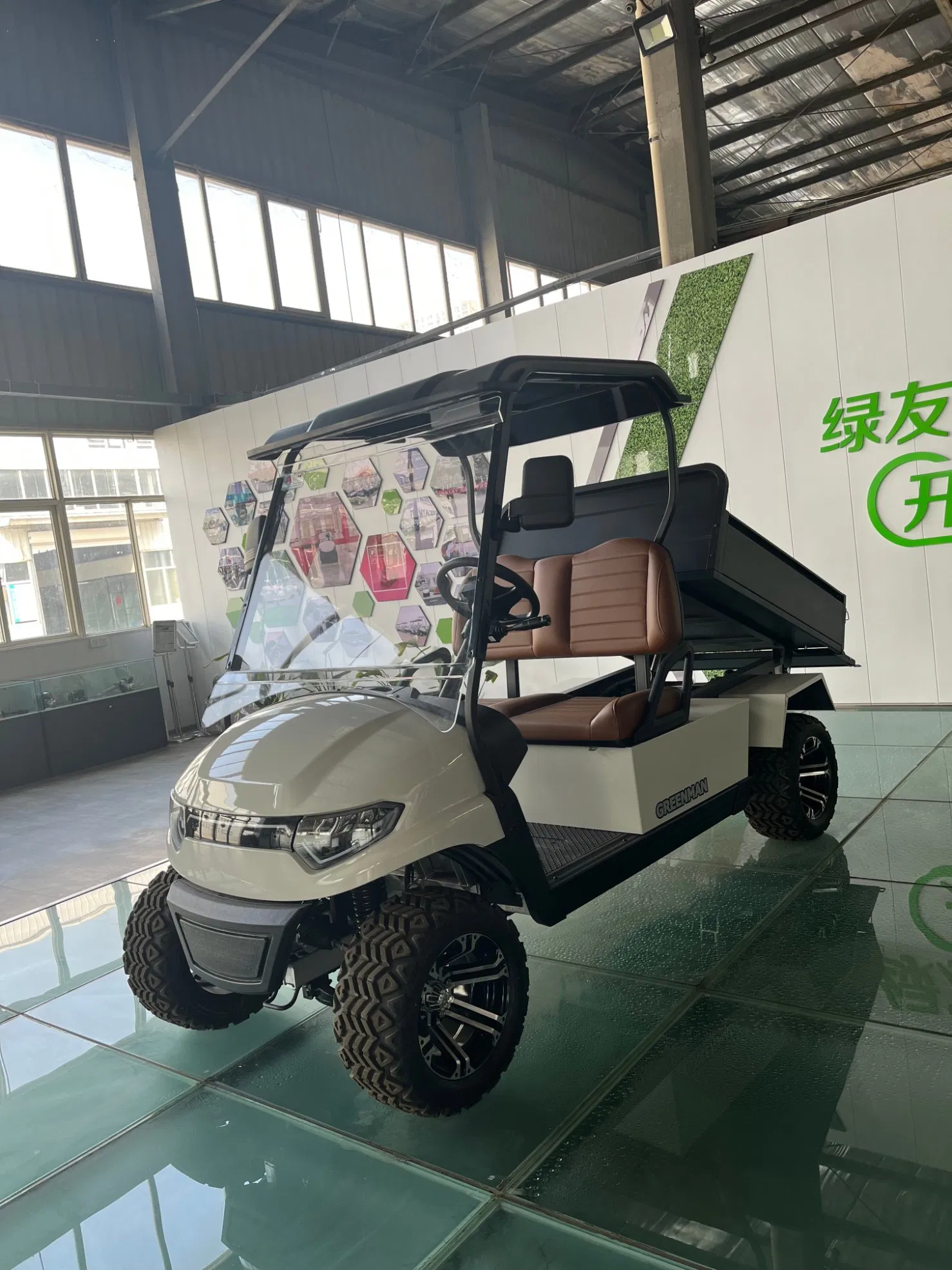 Utility Golf Car, 2 Seats Electric Golf Cart, Aluminum Alloy Cargo Box