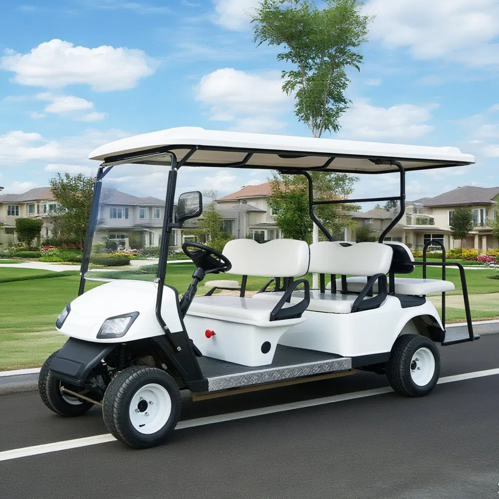2025 New Design Black Golf Carts Electric Battery 6 Seater off Road Buggy Golf Car Gas Power Accept Customize