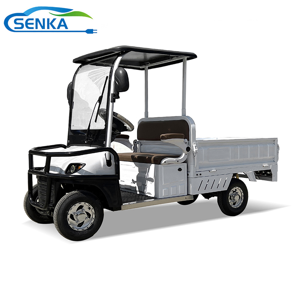 Senka South African Market 4 Wheels 1500W Motor Farm Use off Road Electric Golf Buggies Golf Cart with Cargo Box