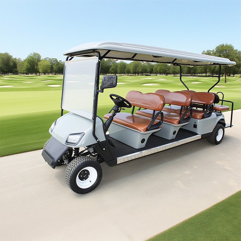 High-Performance 8 Passenger Capacity Seats Electric-Powered Golf Carts for Sale Golf Course/Resort/Utility Cart Buggy