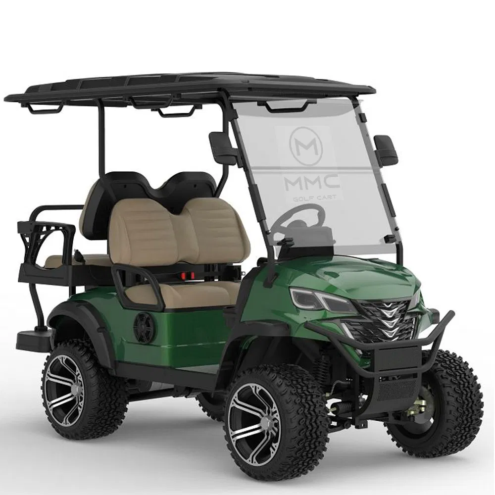 Custom Solar Panel 4 5 6 7.5kw New Car 72V Price Electric Buggy Lithium 4 6 8 10 Seater Folding Golf Carts