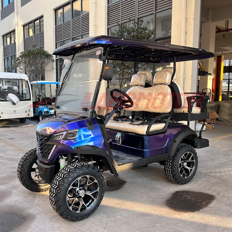 2024 Gas Golf Cart Electric 2+2 4 Seater Cheap Gas Powered Golf Carts