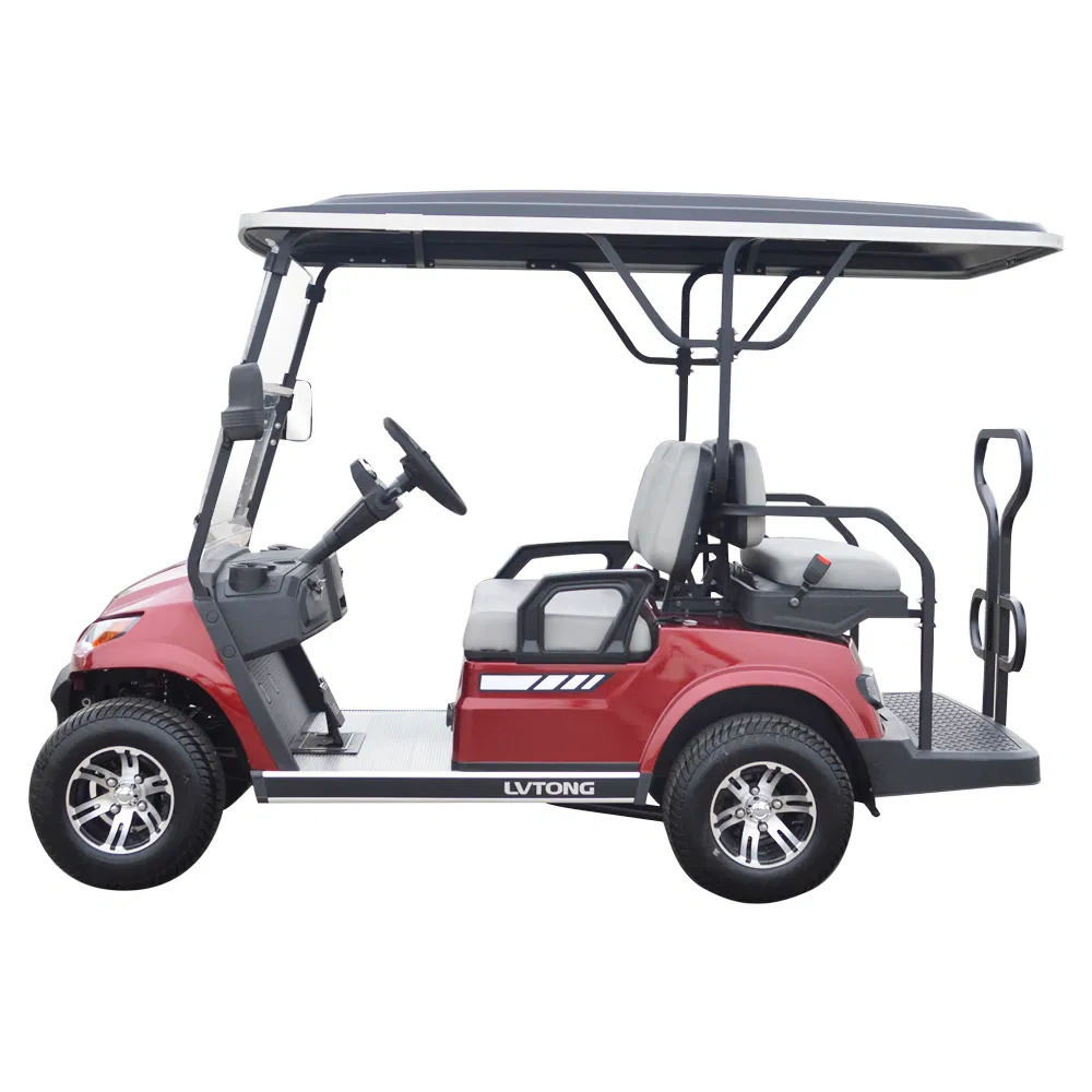 Electric Sightseeing Golf Wholesale 4 Seater Golf Cart with Folded Seat