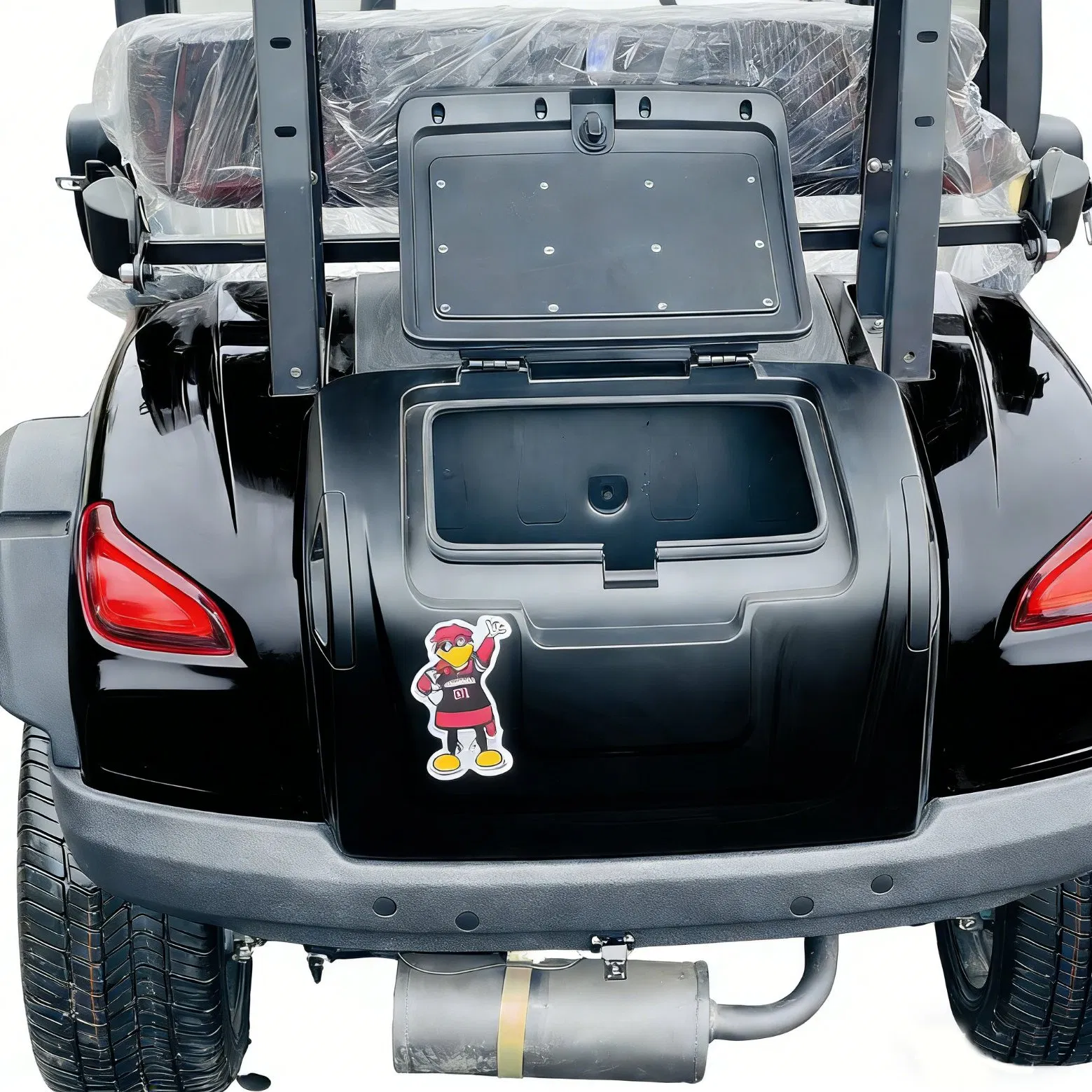 4 Passenger Electric Utility Golf Cart with Cargo Box