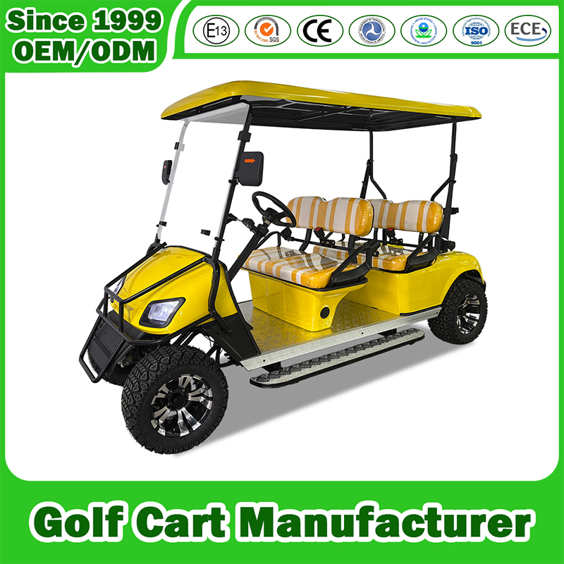 Golf Cart Manfuacturer Lithium Sightseening Hunting off Road Club Car 48V 72V Utility Mini 2+2 Seat 4+2 Seater 2/4/6/8 Passenger Street Legal Electric Golf Cart