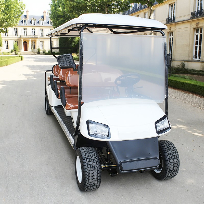 High-Performance 8 Passenger Capacity Seats Electric-Powered Golf Carts for Sale Golf Course/Resort/Utility Cart Buggy