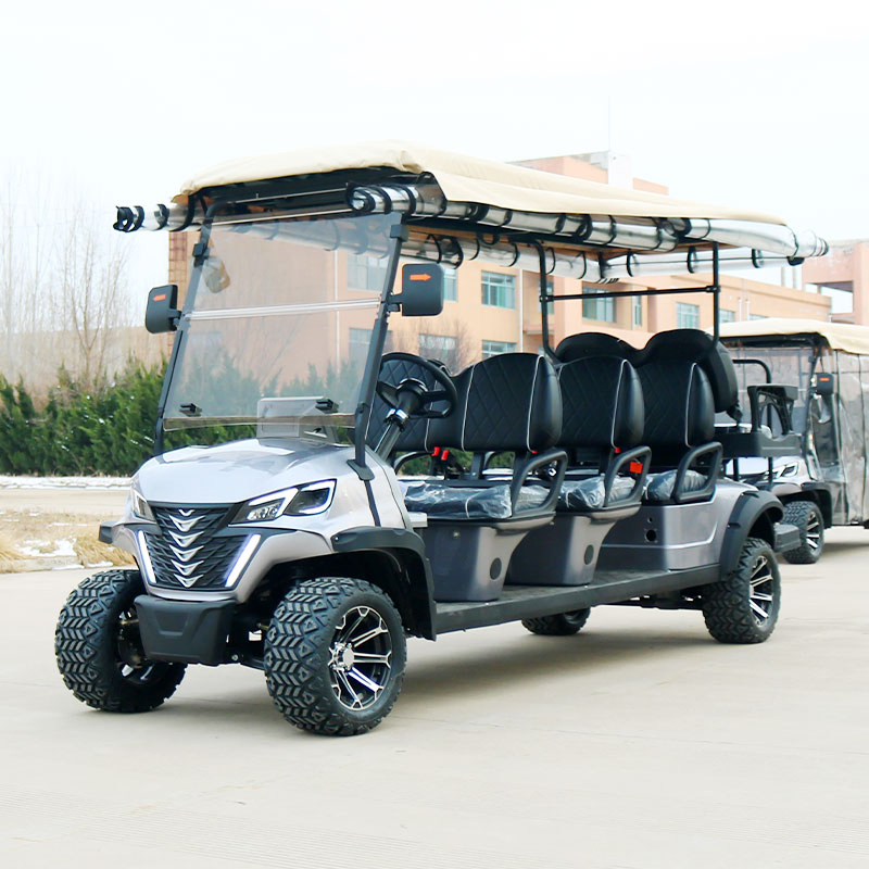 Kinghike Chinese Luxurious Street Legal Lithium Battery 2 4 6 8 Seats Seater Electric Golf Cart for Sale