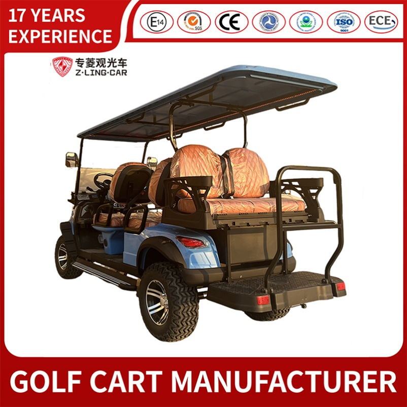 Solar Photovoltaic Panel off-Road Golf Cart with Injection-Molded Body for Resorts