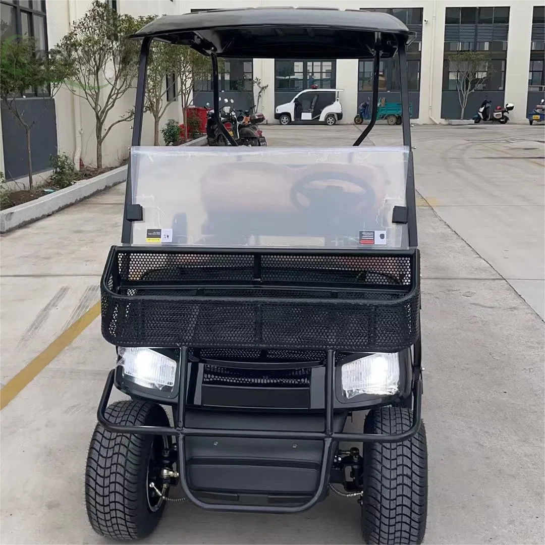 Lithium Battery 72 V with Cargo Bed 2 Seats Utility Golf Cart with Rear Cargo Box