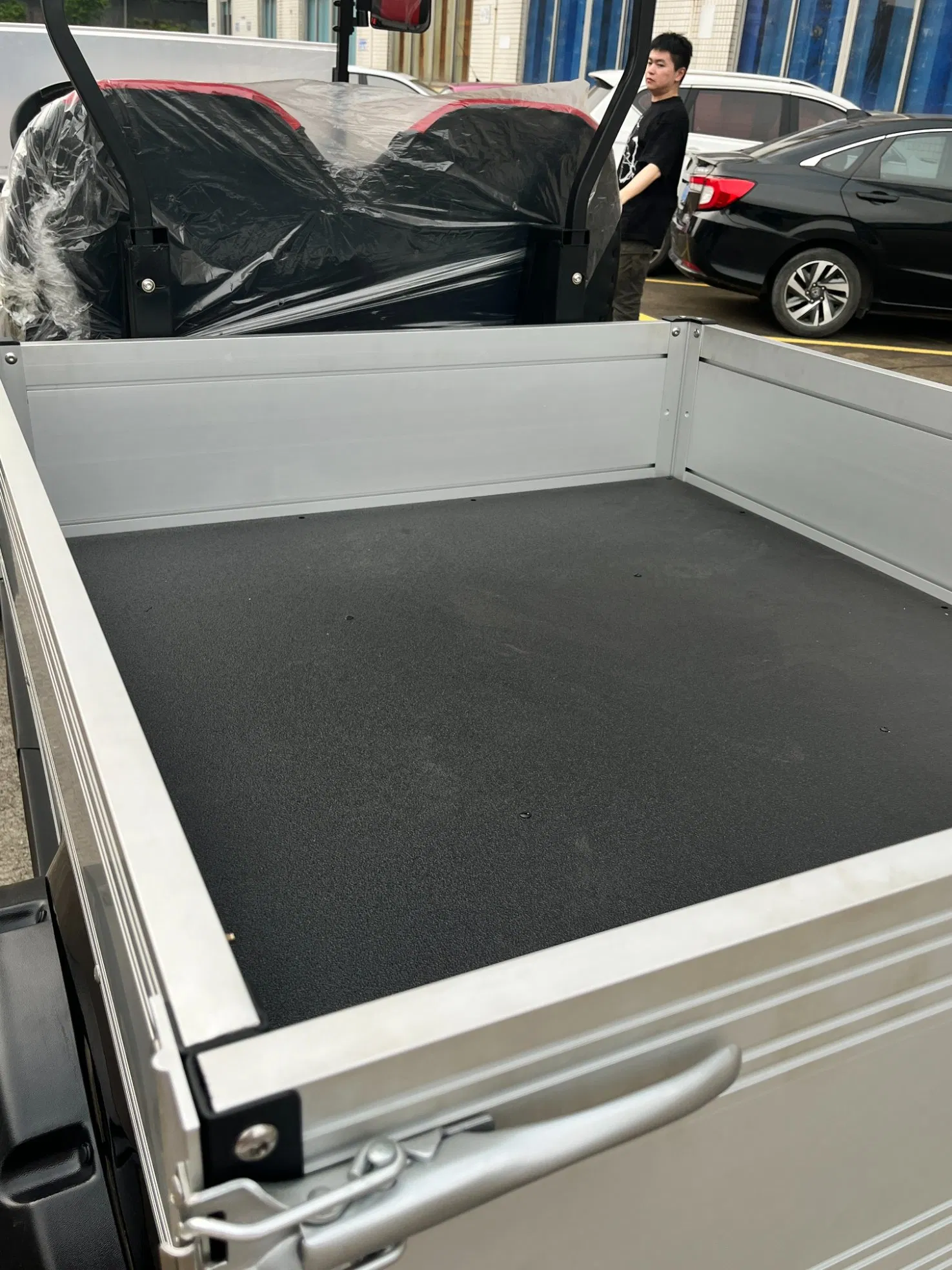 Electric Golf Aluminum Cargo Box Car Utility Cart Electric Freight Car Cargo Cart Golf Cart Hopper