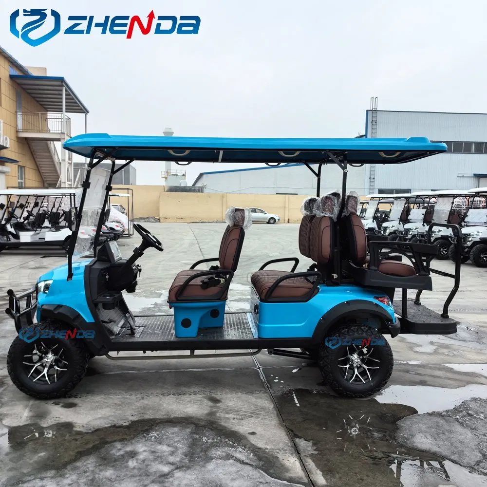 New Fashion Factory Price Sightseeing Buggy 6 Seats Club Car Luxury Electric Golf Carts for Sale