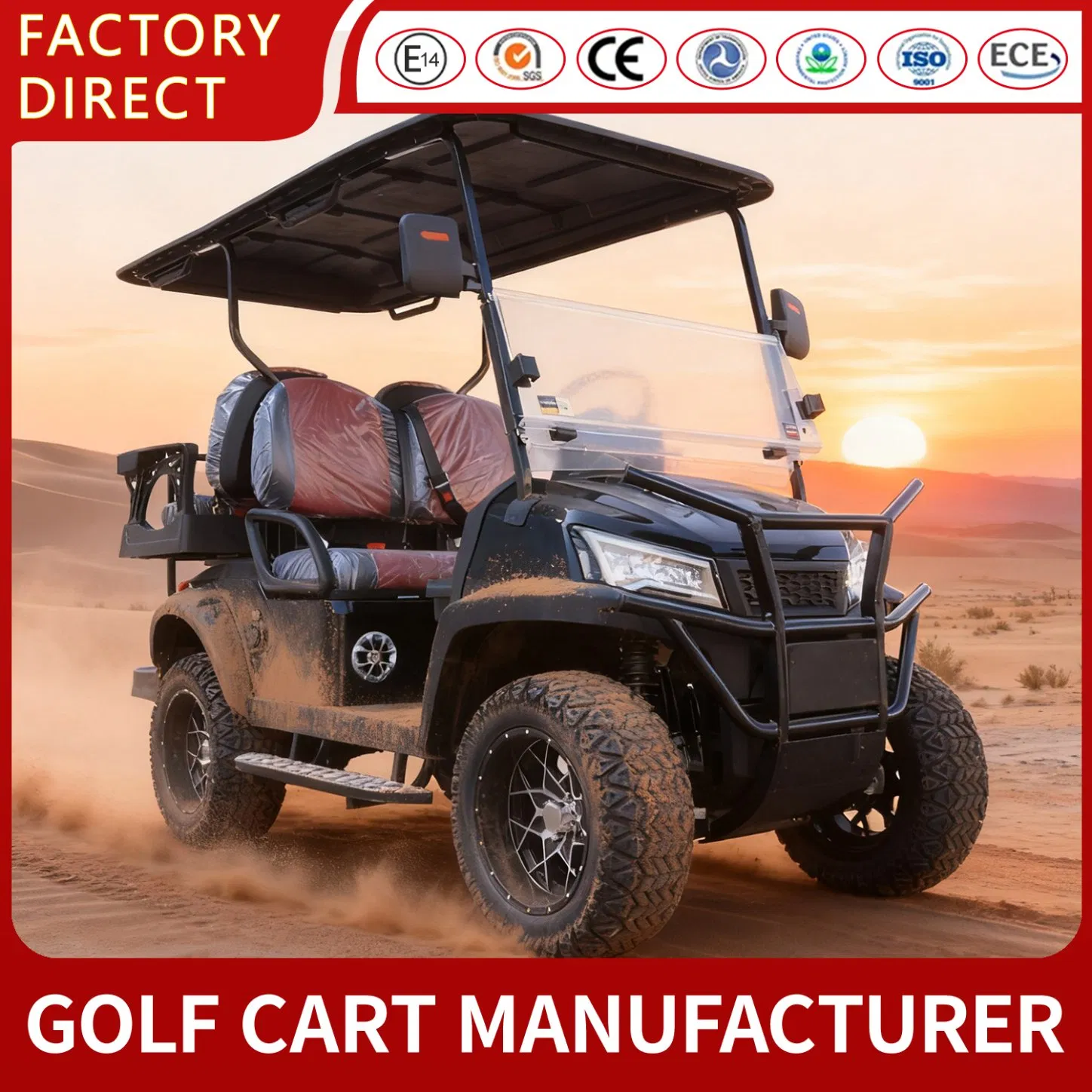 Zlingcar China High-Performance Street Legal Golf Cart with Lithium Battery