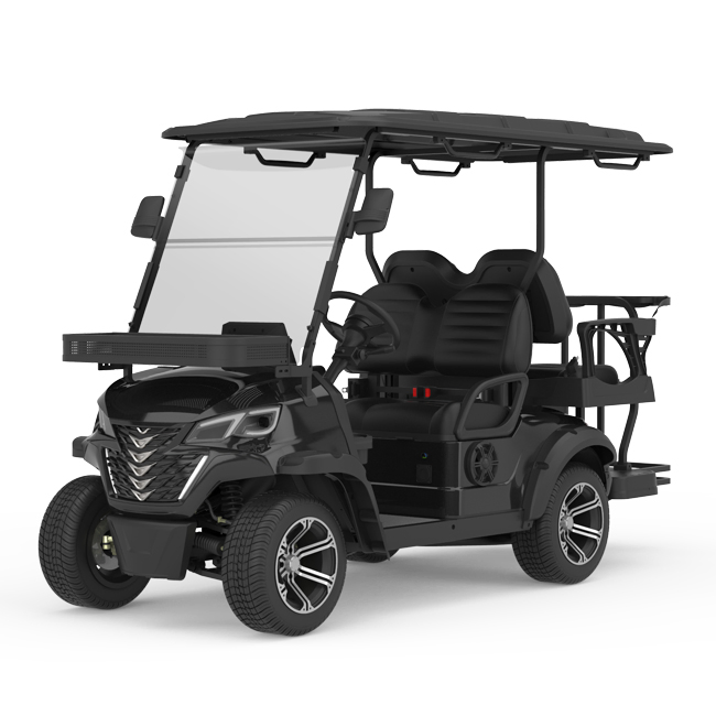Luxury Folding Motorized 48V Lithium Golf Cart Lift Electric Club Car with IP66 Full Range Hi Fi Speaker