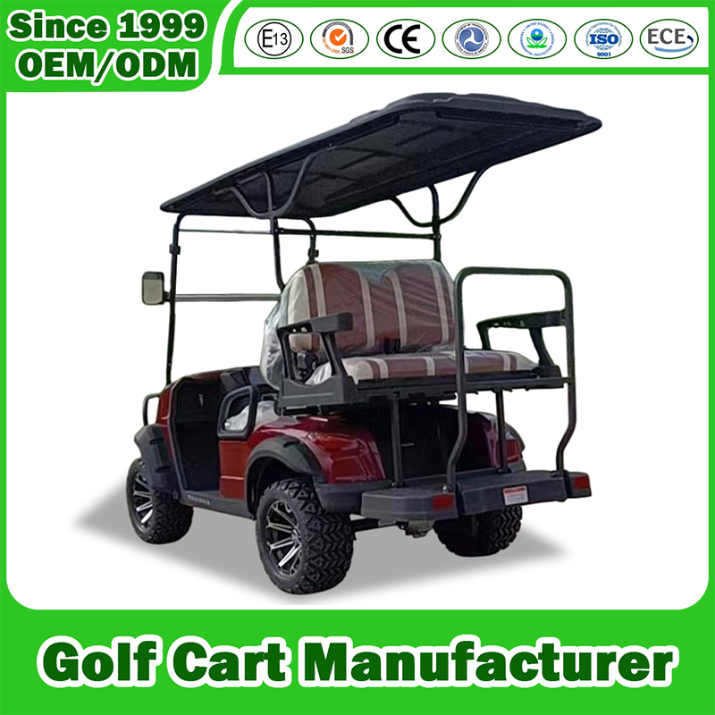 Electric Sightseeing Golf 2/4/6/8/10 Seater Mini Electric Hunting off Road Club Car Buggy 48V 72V Golf Cargo Cart with Lithium/Lead Acid Battery/Solar Panel CE