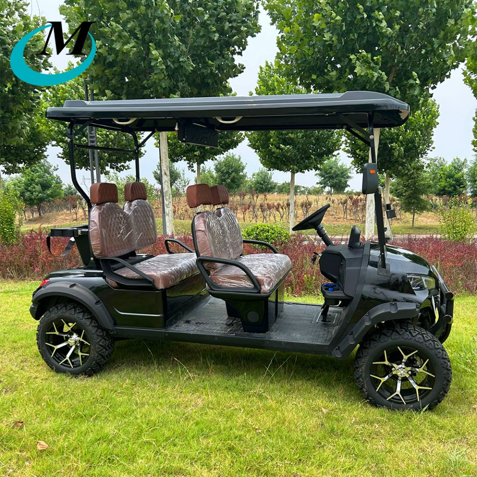 Electric 4 Seater for Hotel Airport with Folded Seat Golf Cart