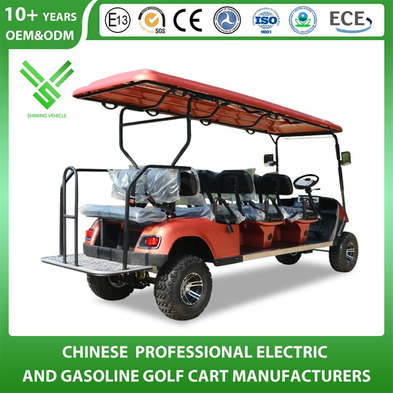 Shining Brand 8 Seat Electric 48V Seat Can Flip with Storage Box Golf Cart
