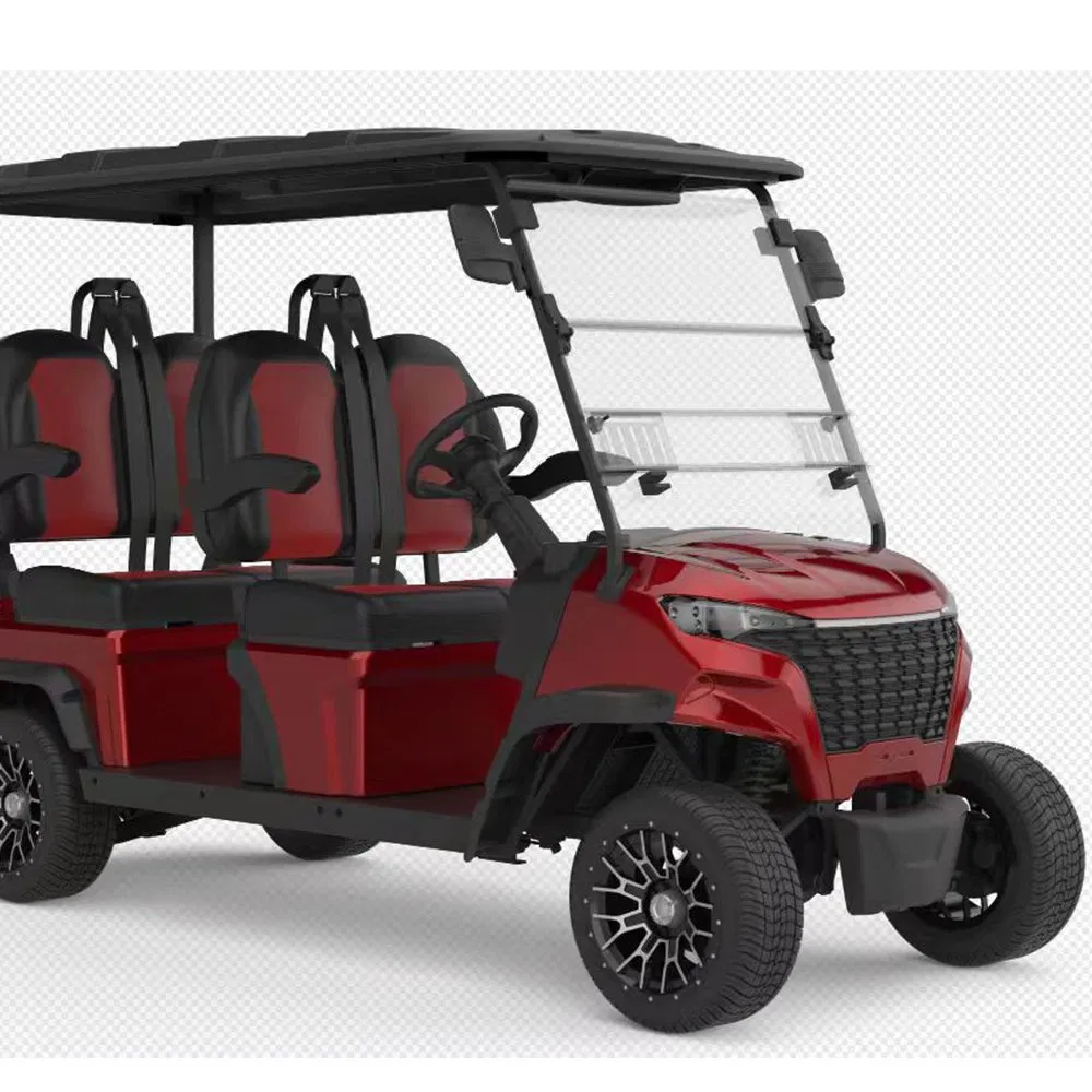 The Super Luxury Low Price Good Quality Easy Folding 6 Seater Lifted Golf Cart Electric and Lithium Battery Available