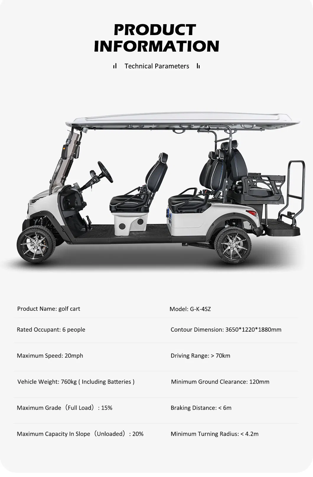 6 Seaters Golf Cart