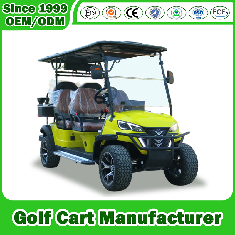 4 Seater Electric Gasoline Gas Petrol Lifted Solar Lithium Golf Cart Offroad 2/4/6/8 Passengers Hunting Lsv Sightseeing Golf Cart manufacturer