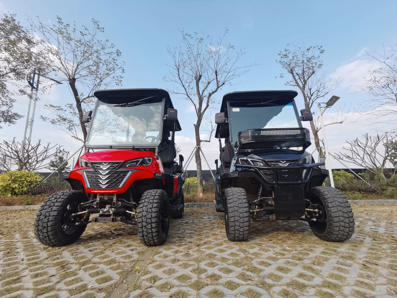 Luxury Electric Golf Cart 4+2 Seats Double a Arm Suspension Golf Cart